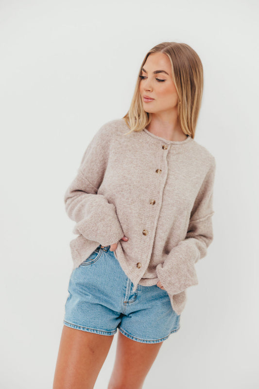 Kyla Cardigan Sweater in Oatmeal