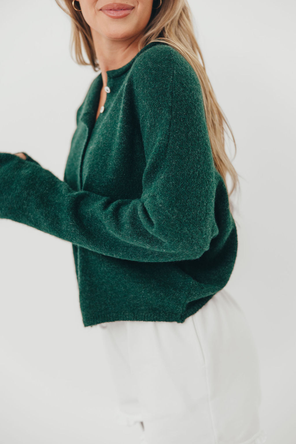 Piper Cardigan in Forest Green