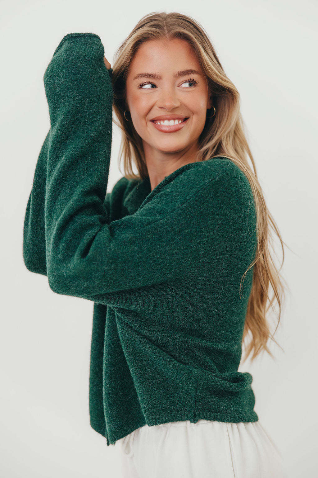 Piper Cardigan in Forest Green