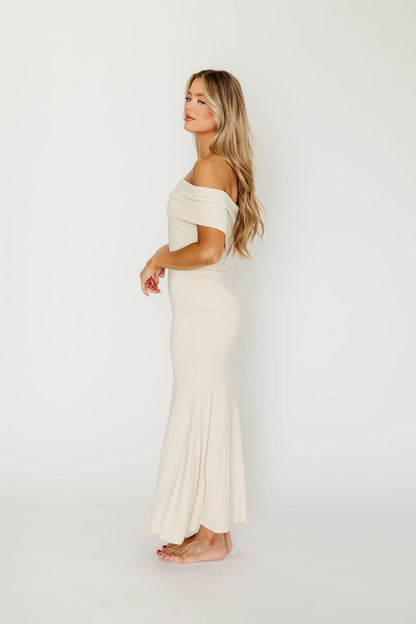 Monroe Maxi Dress in Ivory - Bump Friendly