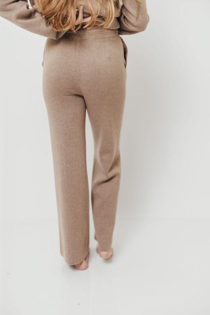 Erina Knit Lounge Pants in Taupe