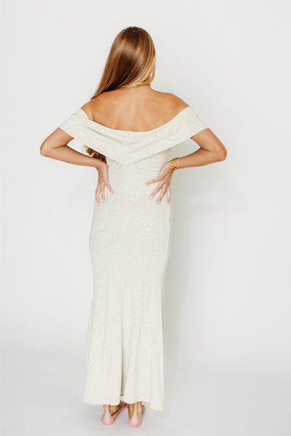 Monroe Maxi Dress in Heather Grey- Bump Friendly
