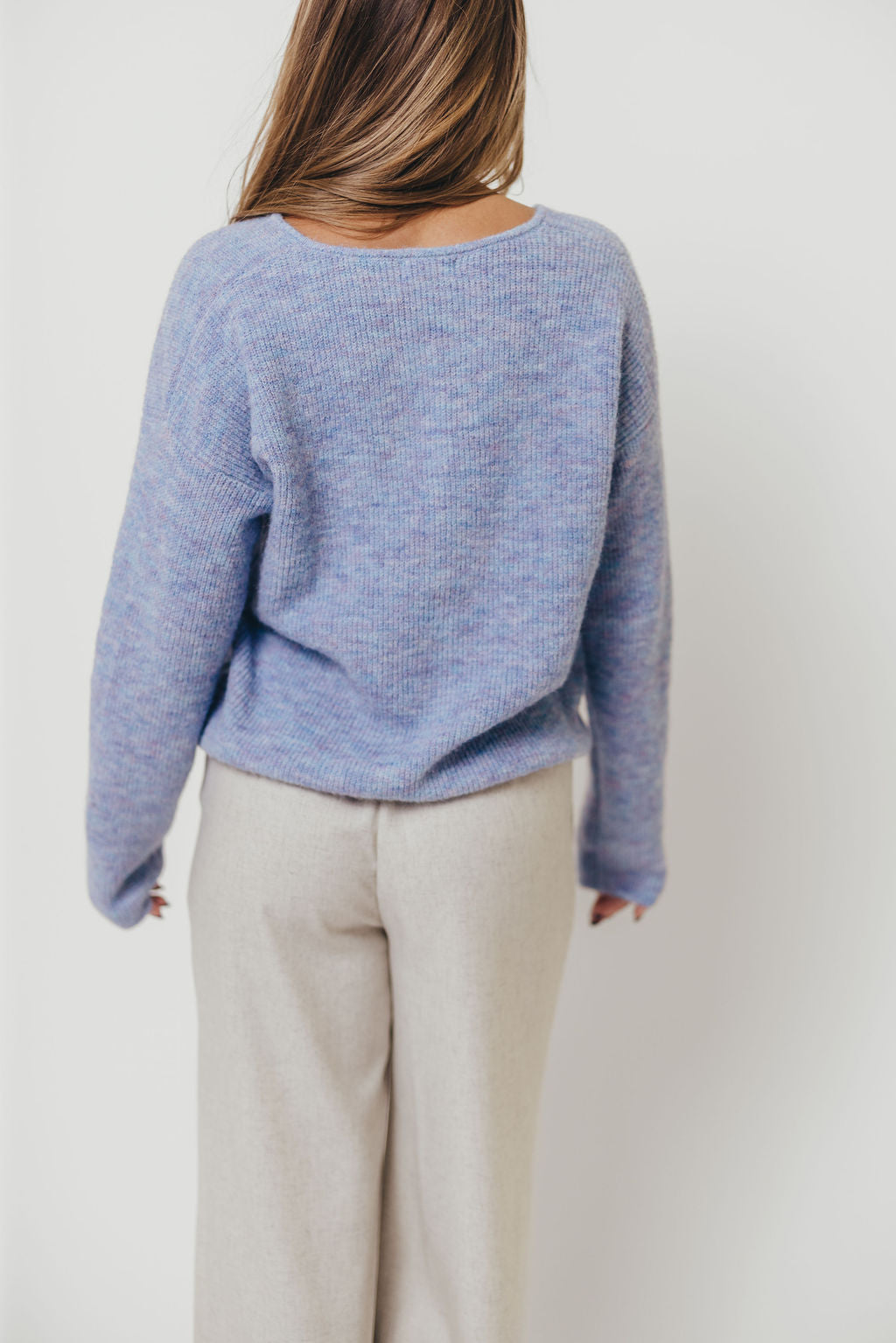 Newport Cardigan in Blue Heather