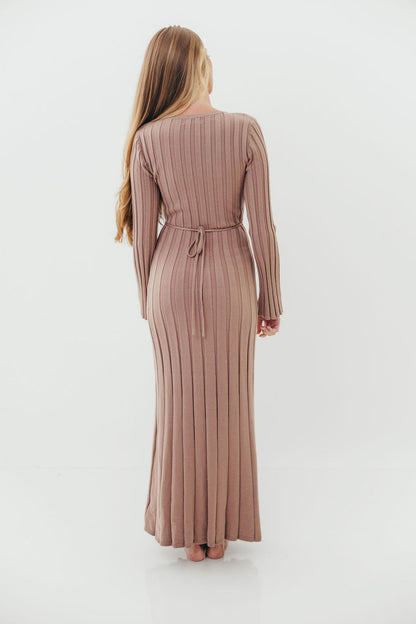Colette Luxe Maxi Dress in Dusty Mauve