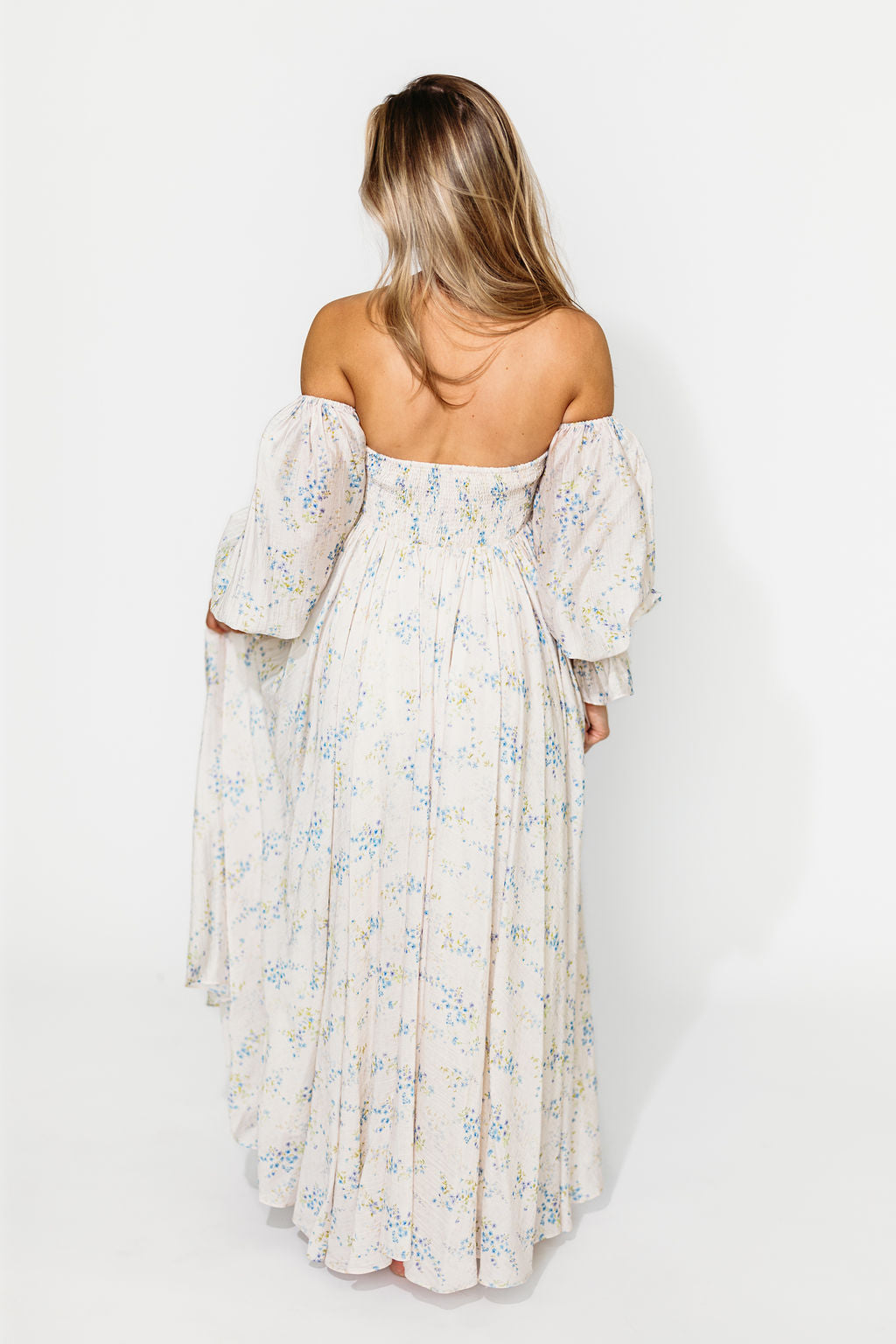 Dear Skye Floral Dress in Blue