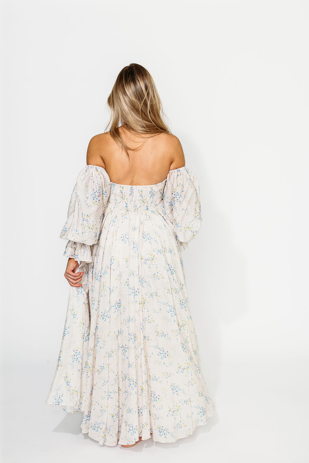 Dear Skye Floral Dress in Blue