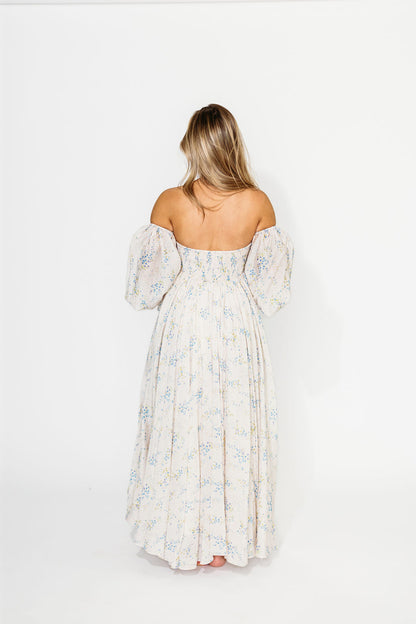 Dear Skye Floral Dress in Blue