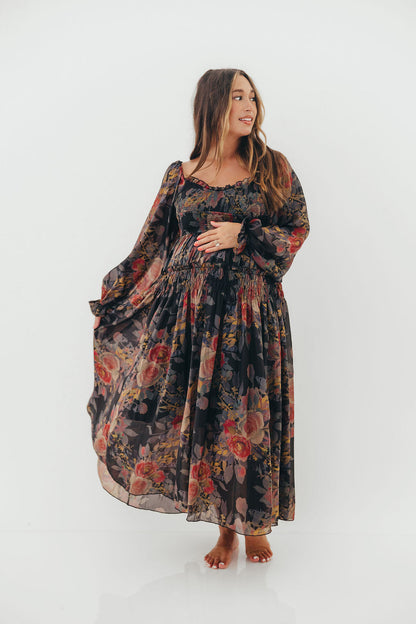 Analise Blaine Maxi Dress in Black