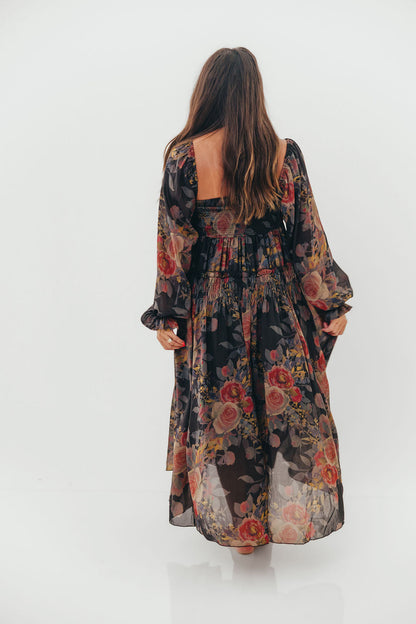 Analise Blaine Maxi Dress in Black