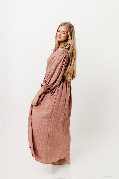 Nadia Soft Horizon Maxi Dress in Mauve
