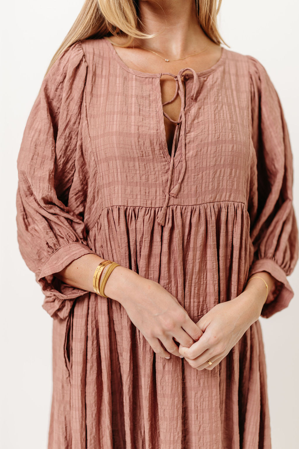Nadia Soft Horizon Maxi Dress in Mauve