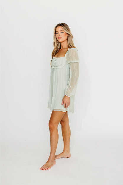 Cyrus Mini Dress in Sage