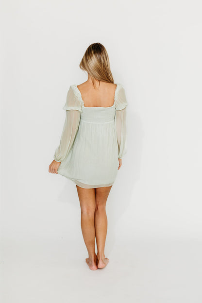 Cyrus Mini Dress in Sage