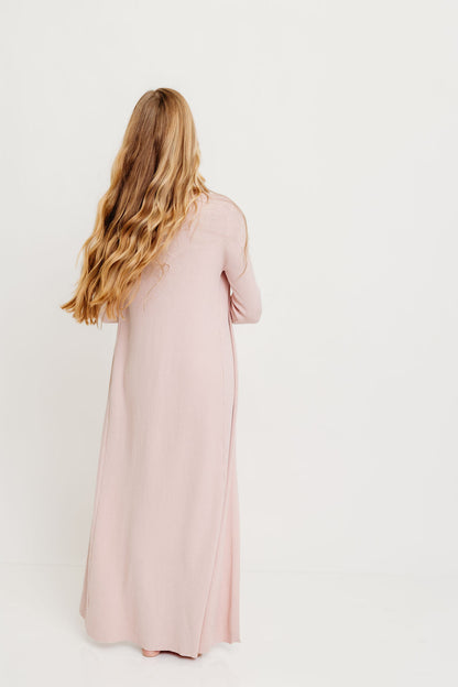 Lina Two Piece Dress Set in Dusty Blush - Bump Friendly