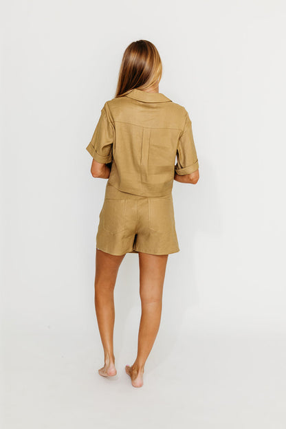 Deborah Top in Khaki