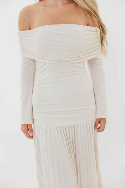 Lennox Long Sleeve Maxi Dress in Ivory