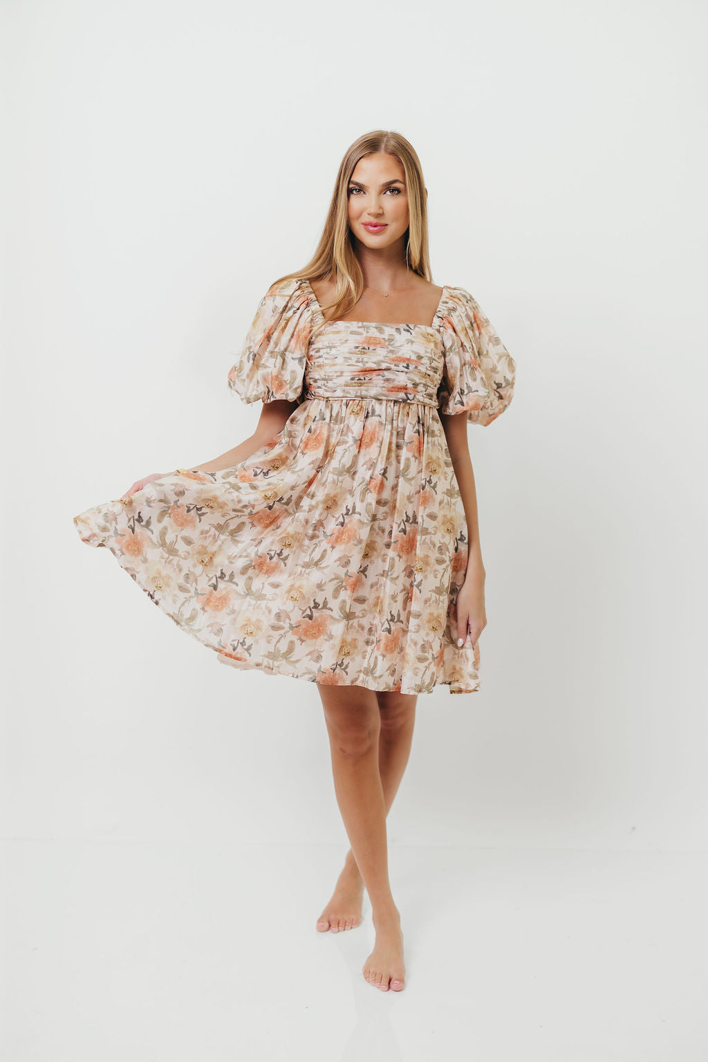 Sandrine Mini Dress in Floral