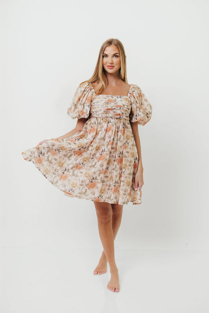 Sandrine Mini Dress in Floral