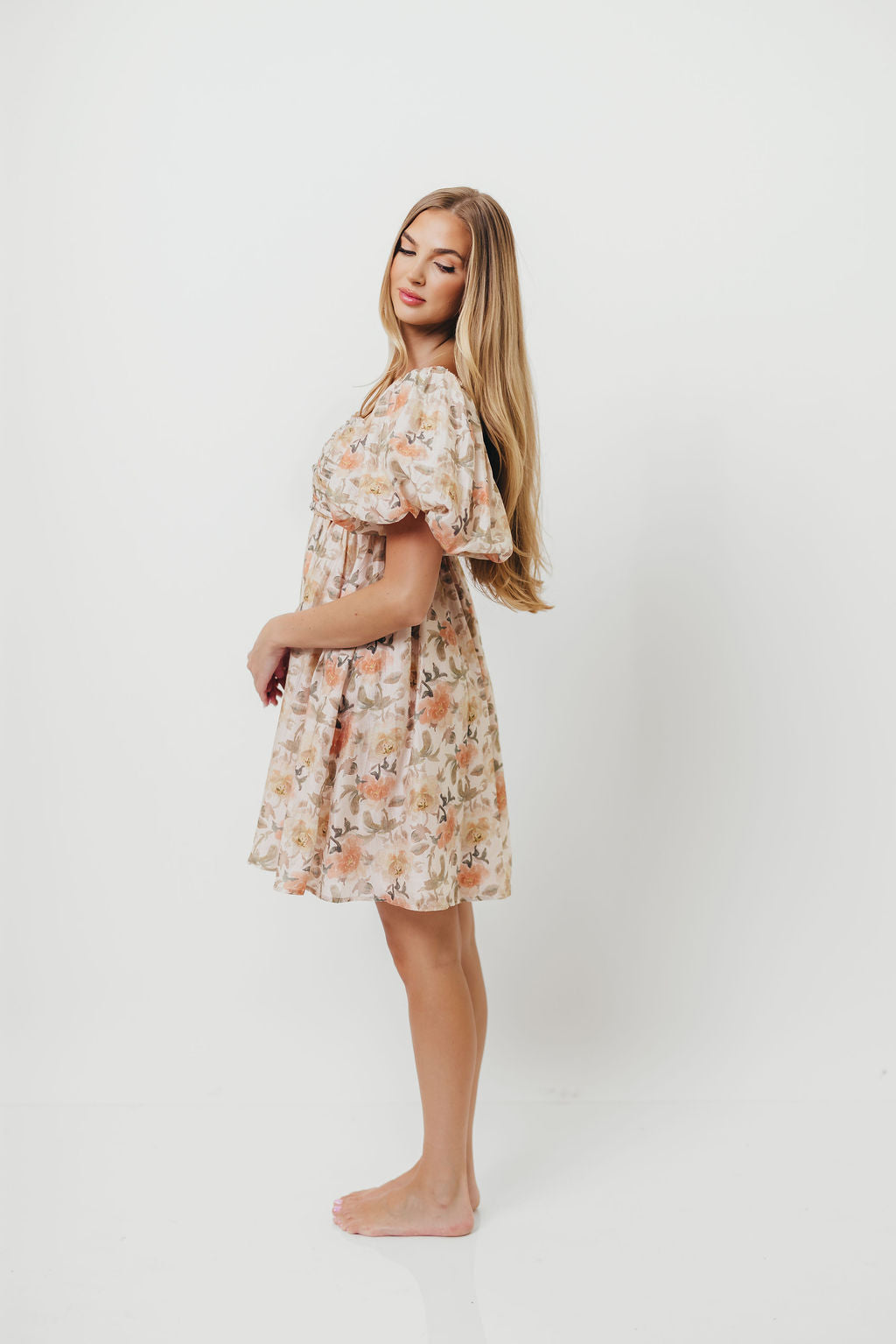 Sandrine Mini Dress in Floral