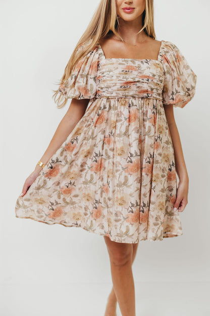 Sandrine Mini Dress in Floral