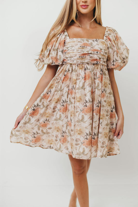 Sandrine Mini Dress in Floral