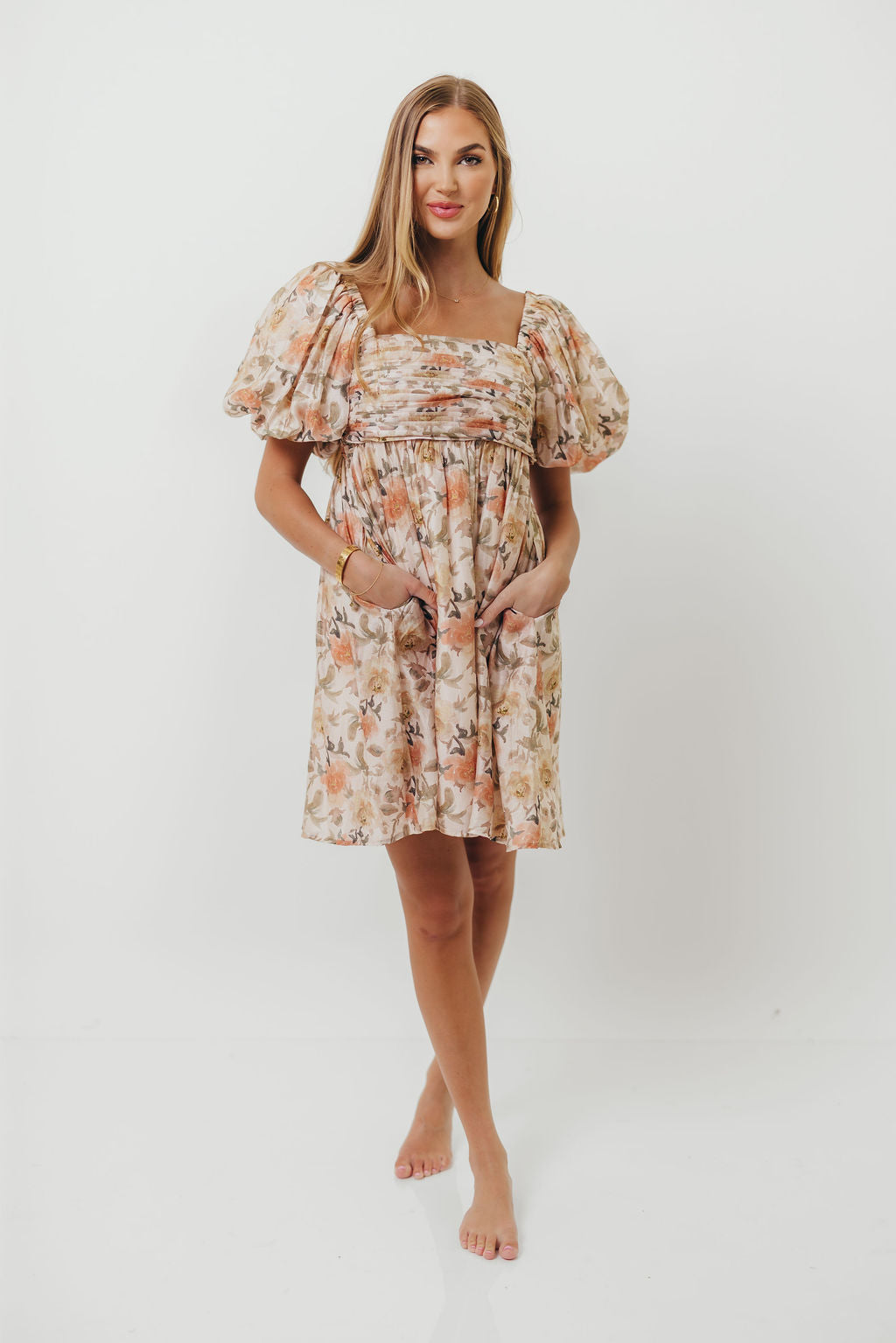 Sandrine Mini Dress in Floral