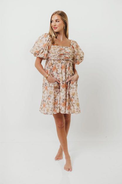 Sandrine Mini Dress in Floral
