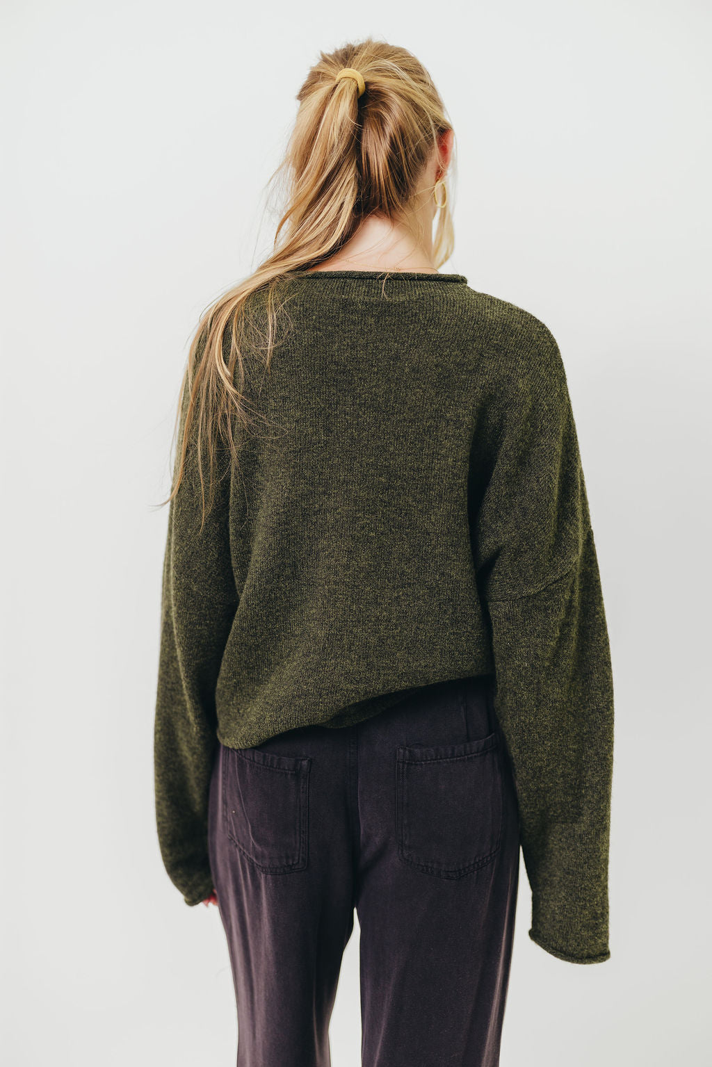 Piper Cardigan Top in Hunter Green
