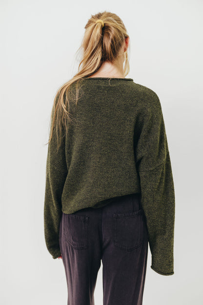 Piper Cardigan Top in Hunter Green