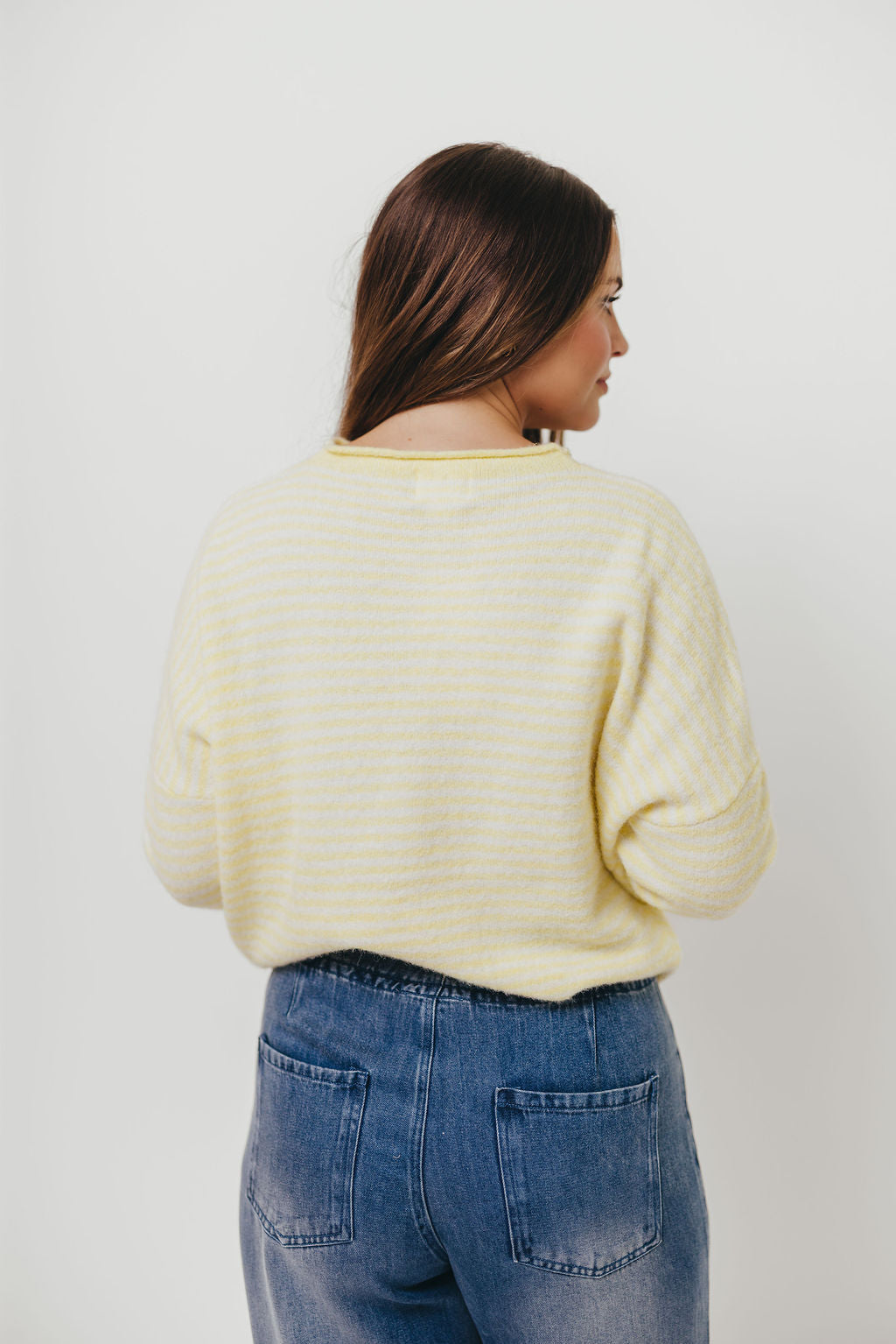 Piper Mini Stripes Cardigan in Butter