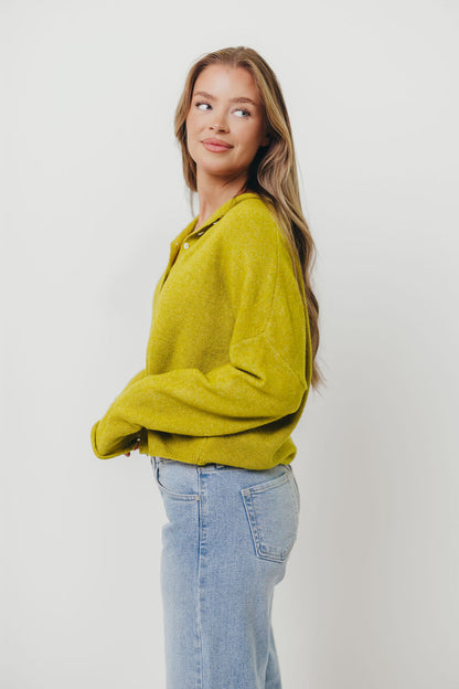 Piper Cardigan in Dijon Yellow