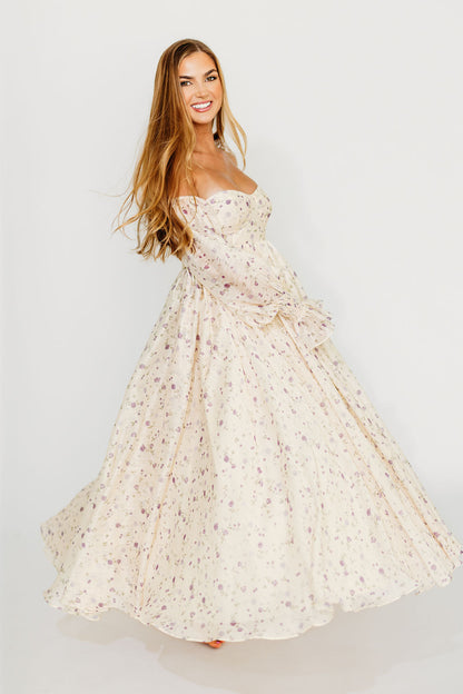 Dear Lily Maxi Dress in Lilac - Bump Friendly
