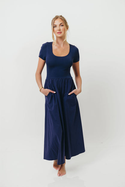 Lynette Maxi Dress in Navy
