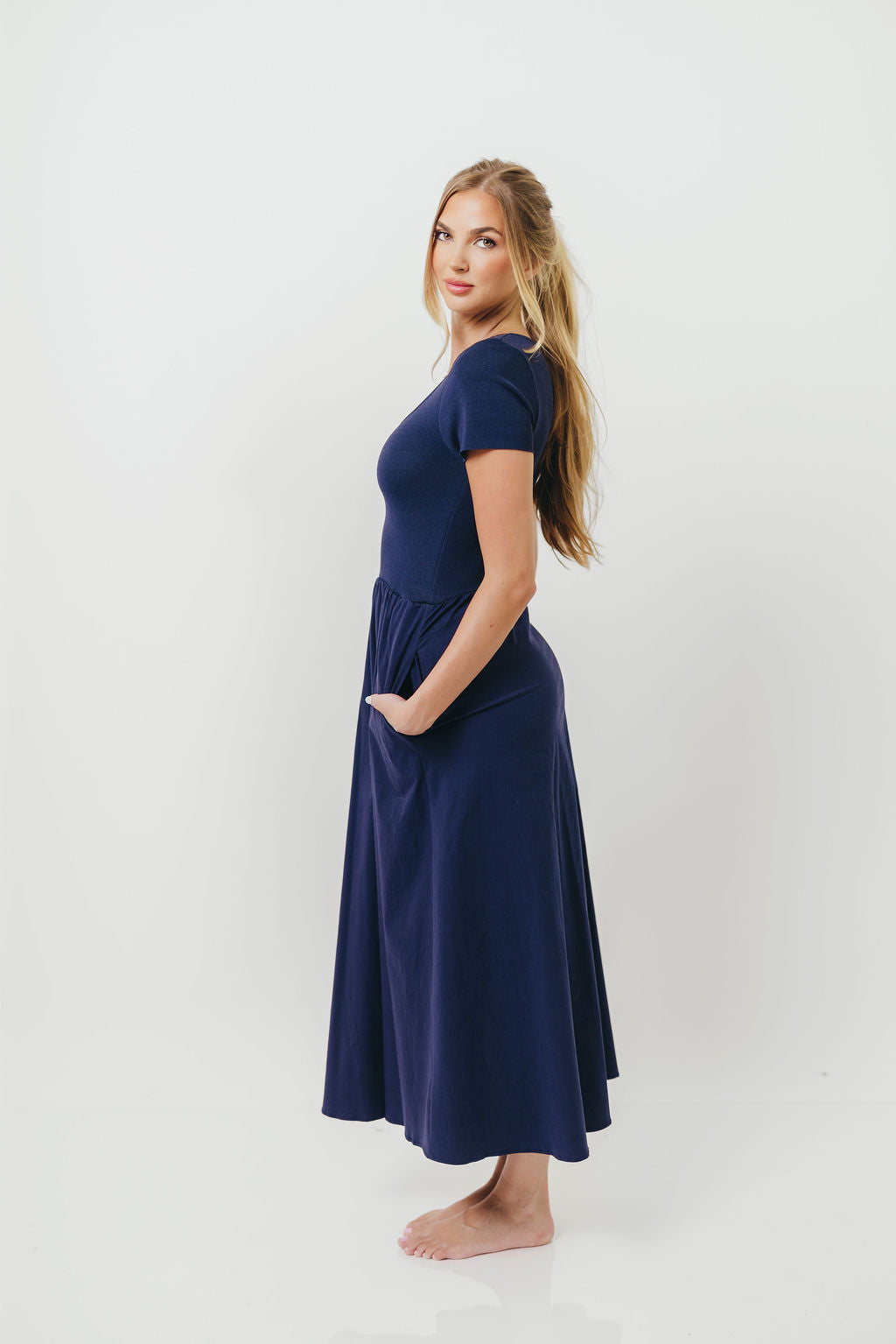 Lynette Maxi Dress in Navy