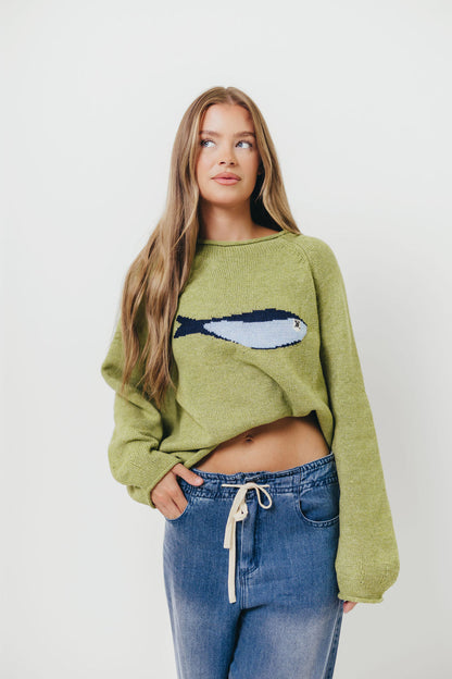 Sardine Sweater in Olive