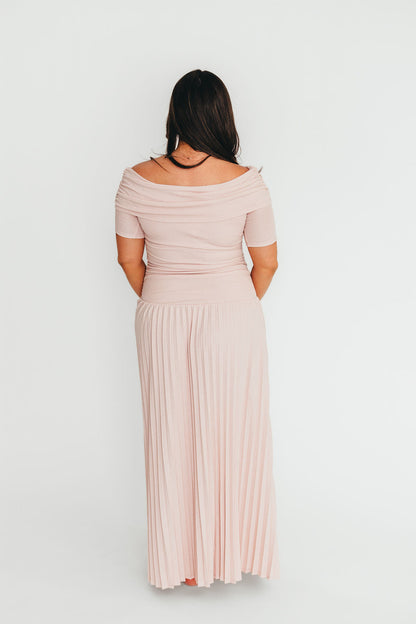The Lennox Maxi Dress in Dusty Pink