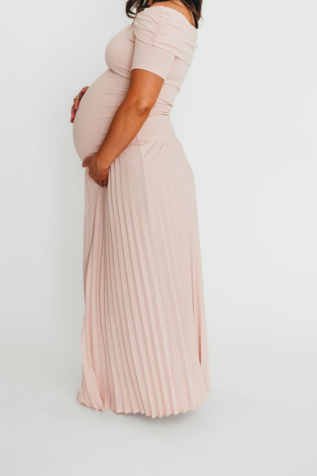 The Lennox Maxi Dress in Dusty Pink
