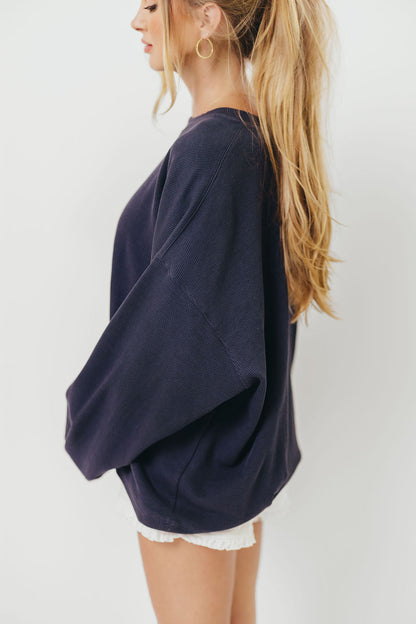 Around Town Crew Pullover in Dark Navy