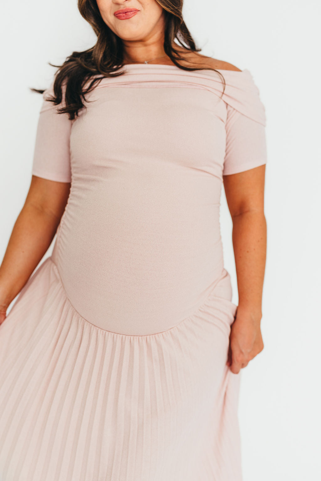The Lennox Maxi Dress in Dusty Pink