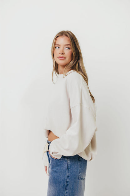 Around Town Crew Pullover in Clay