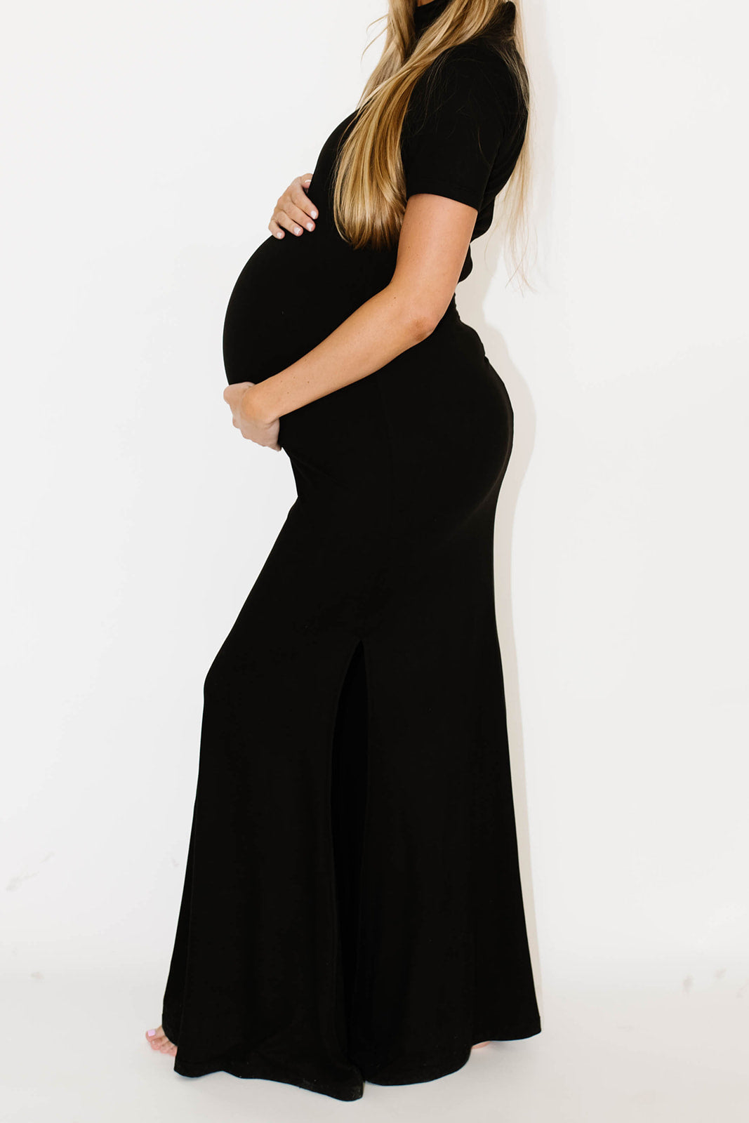 Ellis Maxi Dress in Black - Bump Friendly