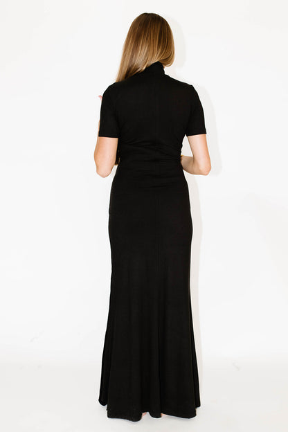 Ellis Maxi Dress in Black - Bump Friendly