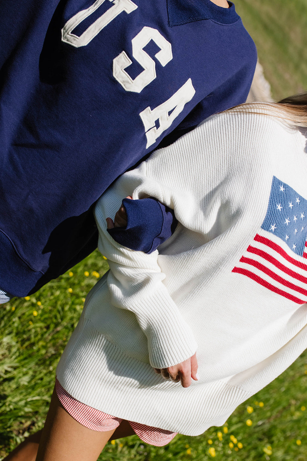 USA 100% Cotton Terry Pullover in Navy