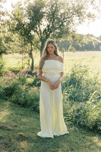 Halo Maxi Dress in Buttercream