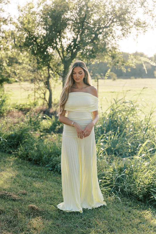 Halo Maxi Dress in Buttercream