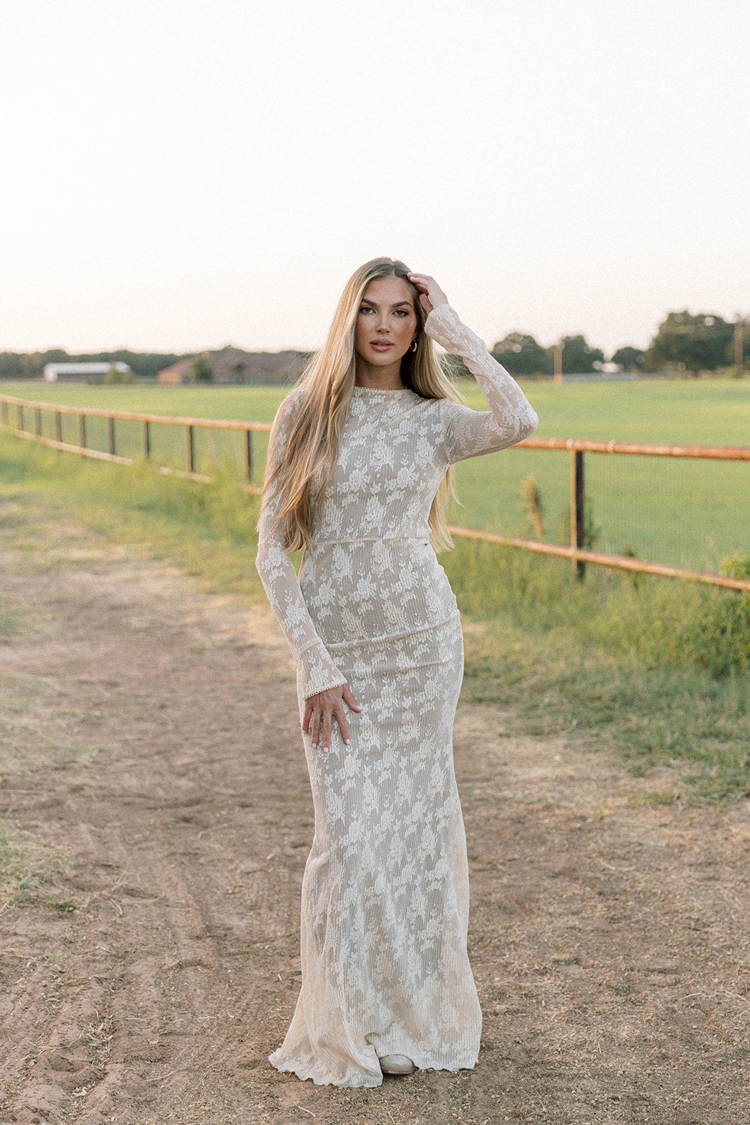 Seraphine Lace Maxi Dress in Cream - Inclusive Sizing & Bump Friendly (Size Up for Bump)