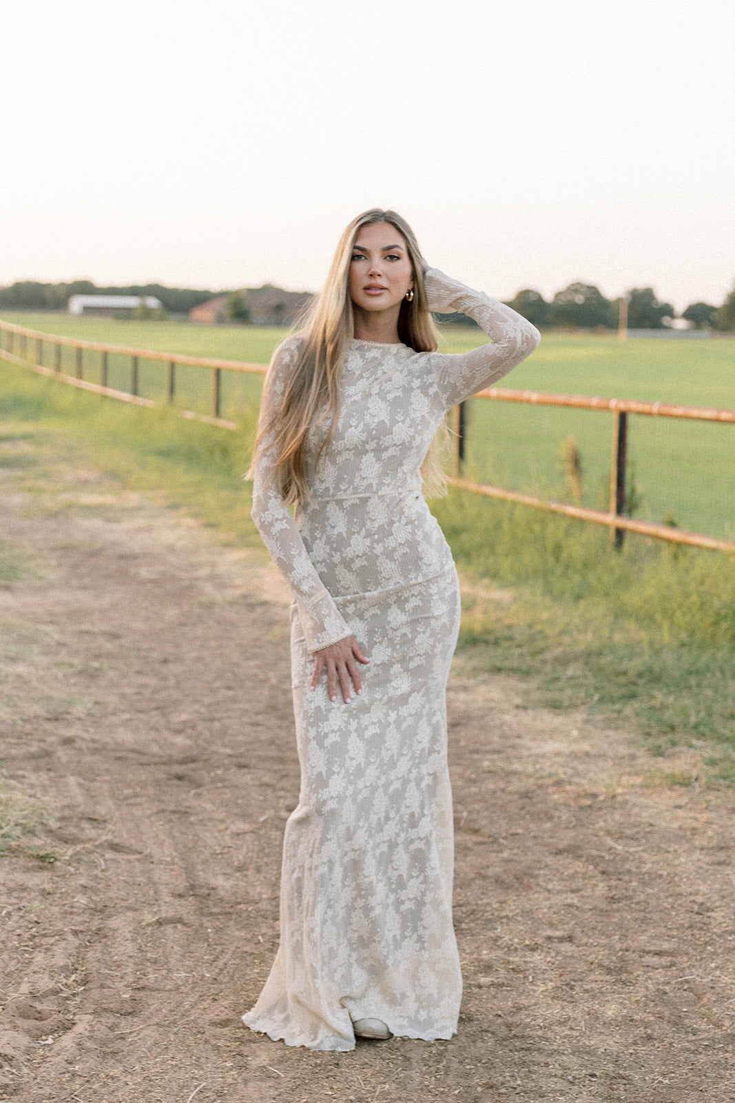 Seraphine Lace Maxi Dress in Cream - Inclusive Sizing & Bump Friendly (Size Up for Bump)