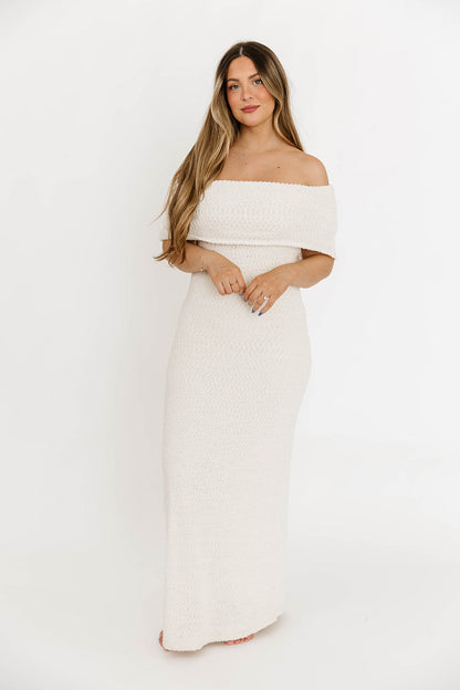 Brit Maxi Dress in Cream