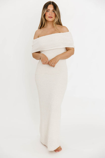 Brit Maxi Dress in Cream