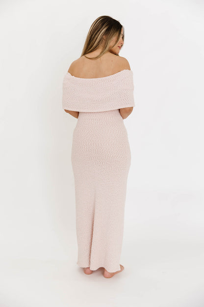 Brit Maxi Dress in Dusty Pink - Bump Friendly